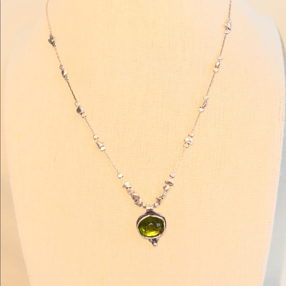 Silpada Daintree Green Quartz and Sterling Silver Necklace
